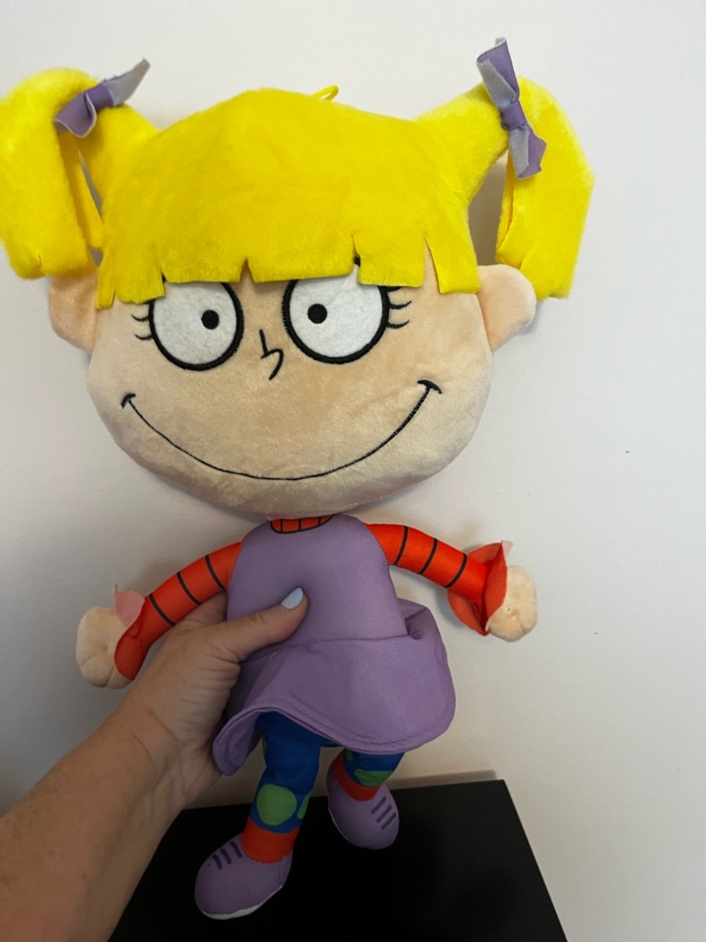 Nickelodeon Yellow & Purple Angelica-Style Plush Doll with Colorful Outfit